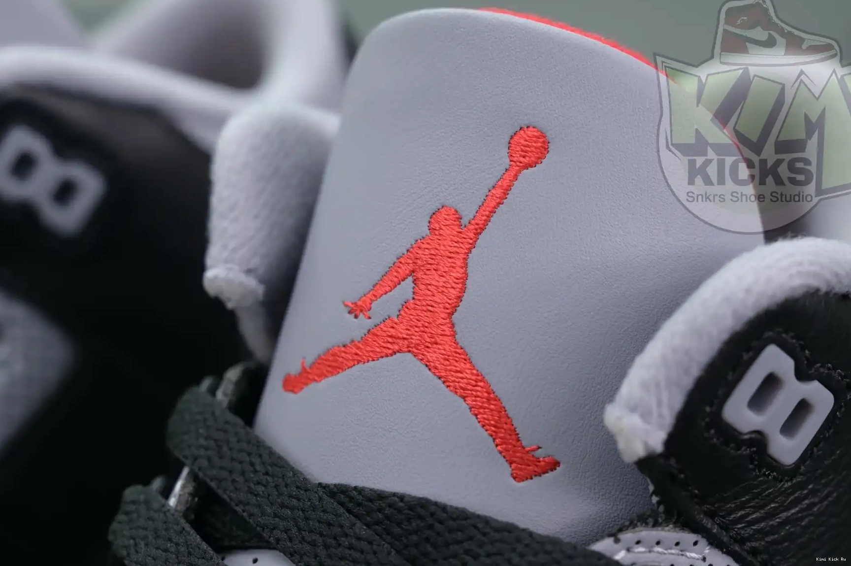 Kimikick Jordan Cement Air 3“Black Reimagined” 0824